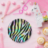 ワイルドバースデーパーティゼブラ誕生日紙プレート ペーパープレート (パーティー)