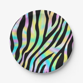 ワイルドバースデーパーティゼブラ誕生日紙プレート ペーパープレート