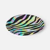 ワイルドバースデーパーティゼブラ誕生日紙プレート ペーパープレート (アングル)