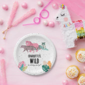 ワイルドバースデーパーティージャングルアニマルズ子供の誕生日 ペーパープレート (パーティー)