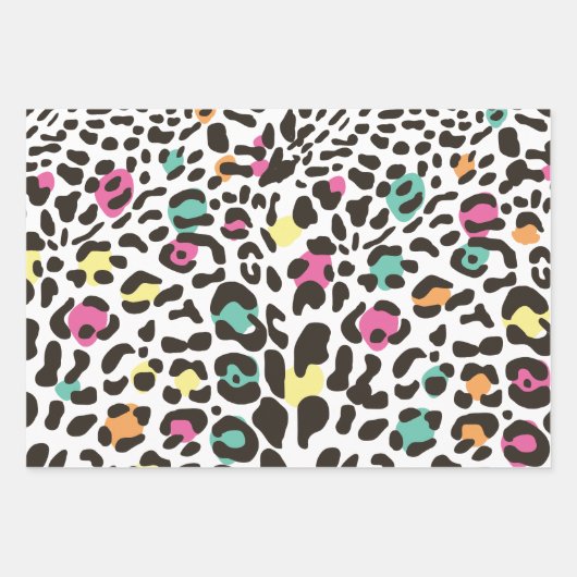 ワイルドバースデーパーティージャングルアニマルズ子供の誕生日 ラッピングペーパーシート (正面2)