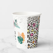 ワイルドバースデーパーティージャングルアニマルズ子供の誕生日 紙コップ (裏面)