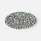 ワイルドバースデーパーティーレオパード誕生日紙プレート ペーパープレート (アングル)