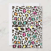 ワイルドバースデーパーティー ジャングル動物 子供の誕生日 招待状 (裏面)