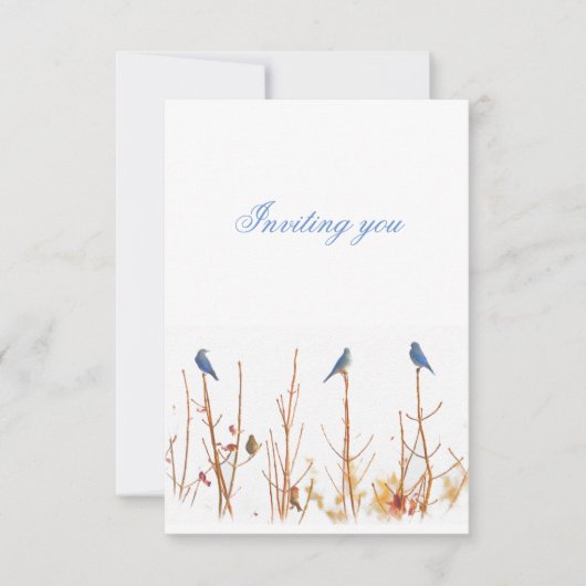 ワイルドバードデザイン招待状 招待状 (正面)