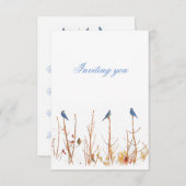 ワイルドバードデザイン招待状 招待状 (正面/裏面)