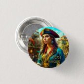 ワイルドバーバリコースト – サンフランシスコボタン 缶バッジ (正面&裏面)