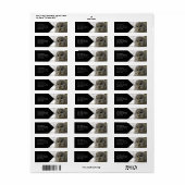 ワイルドバーレッドフクロウ顔差出人住所ラベル ラベル (フルシート)