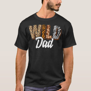 ワイルドパパ生まれズーーツビーワイルドBデイサファリジャングル Tシャツ