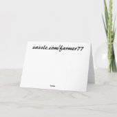 ワイルドパロット誕生日カード カード (裏面)