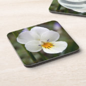 ワイルドパンジー懸命プラスチックのコースター コースター (左側)