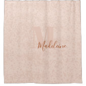 ワイルドパンプキンミニマリストモノグラムシック秋デコール シャワーカーテン (正面)