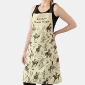 ワイルドパーソナライズされたウエストカウボーイロデオ エプロン (インサイチュ)