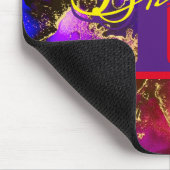 ワイルドパープルとフシアのアルコールインク マウスパッド (コーナー)