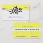 ワイルドパープルバライエローホワイトフローラ 名刺 (正面/裏面)