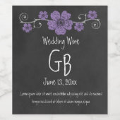 ワイルドパープルバラシャルボード ワインラベル (シングルラベル)