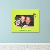 ワイルドパープルバラ結婚フローラの写真キャンバス印刷 キャンバスプリント (インサイチュ (ウッドフロア))