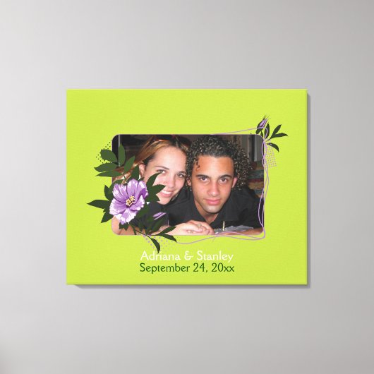 ワイルドパープルバラ結婚フローラの写真キャンバス印刷 キャンバスプリント (正面)