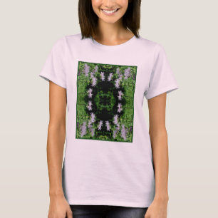 ワイルドパープルビーバーム抽象芸術 Tシャツ