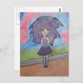 「ワイルドパープル」ポストカード ポストカード (正面/裏面)