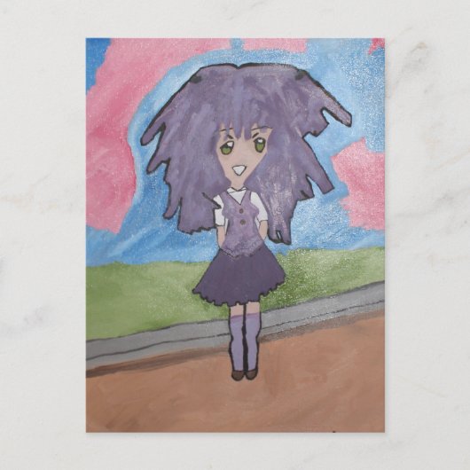 「ワイルドパープル」ポストカード ポストカード (正面)