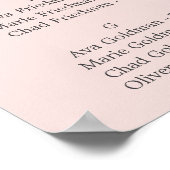 ワイルドパーム赤面アルファベット座席表 ポスター (角)