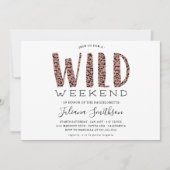 ワイルドヒョウのバチェロレッテ週末を取ろう 招待状 (正面)