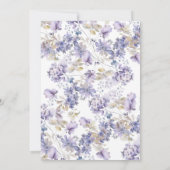 ワイルドビオレットの確認 招待状 (裏面)