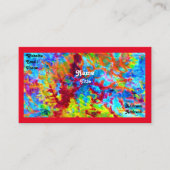 ワイルドビカラフルジネスカード 名刺 (正面)