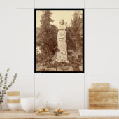 ワイルドビルヒックモニュメントSD 1891 ポスター (キッチン)