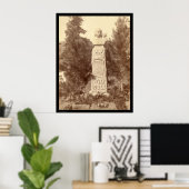 ワイルドビルヒックモニュメントSD 1891 ポスター (ホームオフィス)