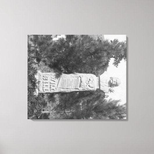 ワイルドビル・ヒコックの墓石の写真 キャンバスプリント (正面)