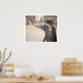 「ワイルドビル」ヒックー(1837-76)は彼のマークを示す ポスター (キッチン)