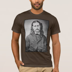 ワイルドビルHickokアメリカンオールドウエストローマンスリーヴェレ Tシャツ