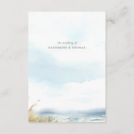 ワイルドビーチ海結婚の詳細エンクロージャカード エンクロージャーカード (裏面)