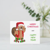 ワイルドビーバークリスマスポストカード シーズンポストカード (スタンド正面)