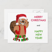 ワイルドビーバークリスマスポストカード シーズンポストカード (正面/裏面)