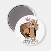 ワイルドビーバーズ冷蔵庫用マグネット マグネット (正面/裏面)