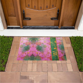 ワイルドピンクグランジのダマスク – Doormat, Rug ドアマット
