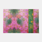 ワイルドピンクグランジのダマスク – Doormat, Rug ドアマット (正面)