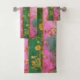 ワイルドピンクグランジダマスク – バスタオオルセット バスタオルセット