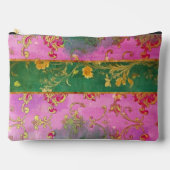 ワイルドピンクグランジダマスク – 化粧品バッグ アクセサリーポーチ (正面)