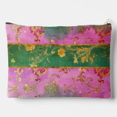 ワイルドピンクグランジダマスク – 化粧品バッグ アクセサリーポーチ (裏面)