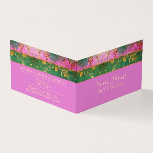 ワイルドピンクグランジダマスク – 名刺、価格タグ 名刺 (外部)