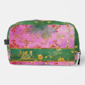 ワイルドピンクグリーングランジダマスク – トイレタリーバッグ ドップキット (正面)