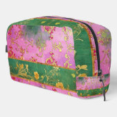 ワイルドピンクグリーングランジダマスク – トイレタリーバッグ ドップキット (右コーナー)