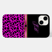 ワイルドピンクブラックケース Case-Mate iPhoneケース (裏面 (横))
