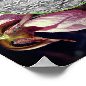 ワイルドピンクレディスリッパーオーキッドフレームあなたの写真を追加 ポスター (角)