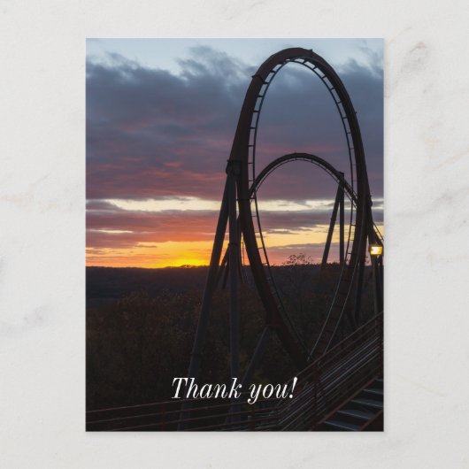 ワイルドファイアの夕焼け ポストカード (正面)