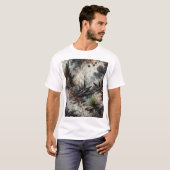 ワイルドファイア抽象芸術アートTシャツ Tシャツ (正面フル)
